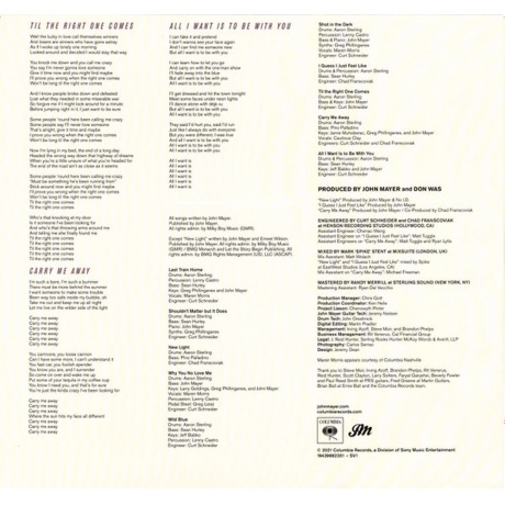 John Mayer - Sob Rock  (0194398823515) виниловая пластинка - фото 6