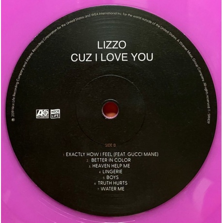 Lizzo - Cuz I Love You  (0075678623219) виниловая пластинка - фото 4