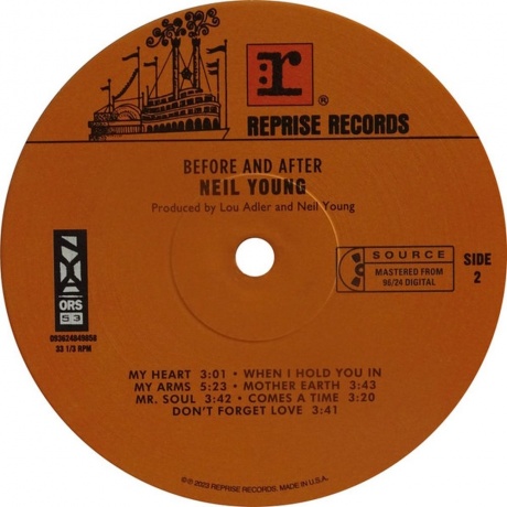 Neil Young - Before And After  (0093624849858) виниловая пластинка - фото 4