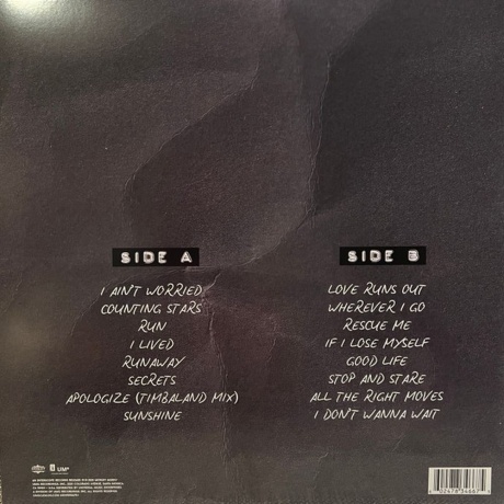 Onerepublic - Collection (0602478346675) виниловая пластинка - фото 2