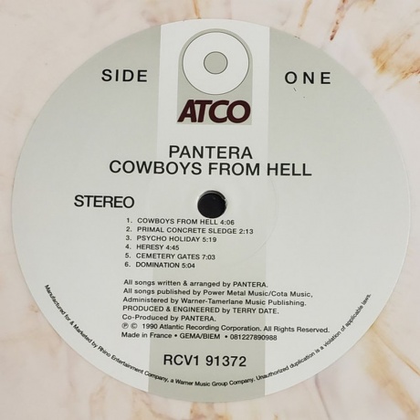 Pantera - Cowboys From Hell  (0081227890988) виниловая пластинка - фото 8