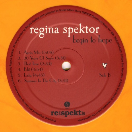 Regina Spektor - Begin To Hope  (0093624835462) виниловая пластинка - фото 4