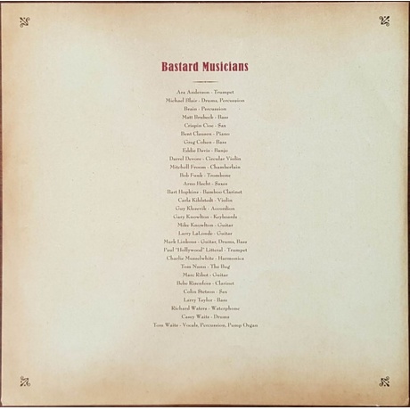 Tom  Waits - Bastards (8714092755114) виниловая пластинка - фото 10