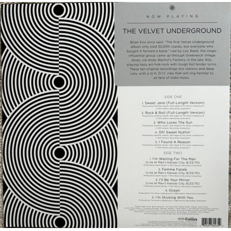 Velvet Underground - Now Playing  (0603497824359) виниловая пластинка - фото 2