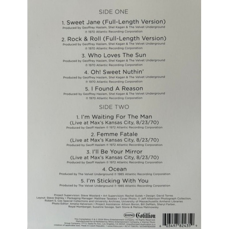 Velvet Underground - Now Playing  (0603497824359) виниловая пластинка - фото 3