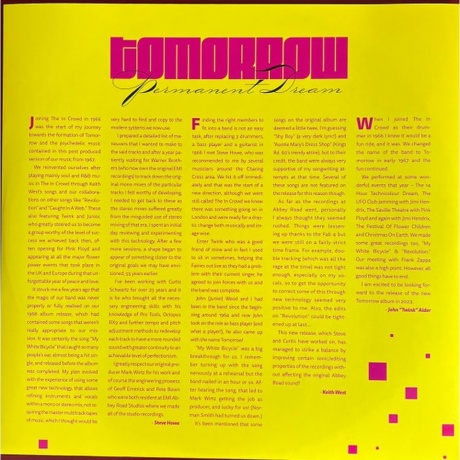 Tomorrow - Permanent Dream (5060854800541) виниловая пластинка - фото 5