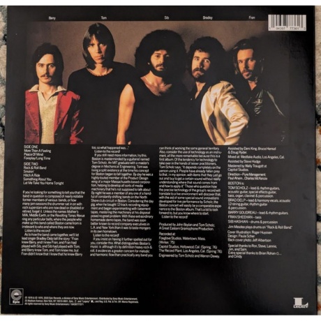 Boston - Boston (0194397773613) виниловая пластинка - фото 2