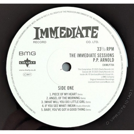 P.P. Arnold - The Immediate Sessions (5060767446263) виниловая пластинка - фото 3