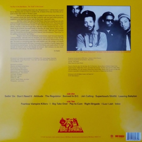 Bad Brains - Bad Brains (coloured) (0711574939015) виниловая пластинка - фото 2