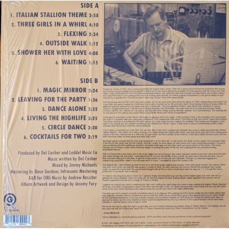 OST - Italian Stallion (Del Casher) (0711574899227) виниловая пластинка - фото 2