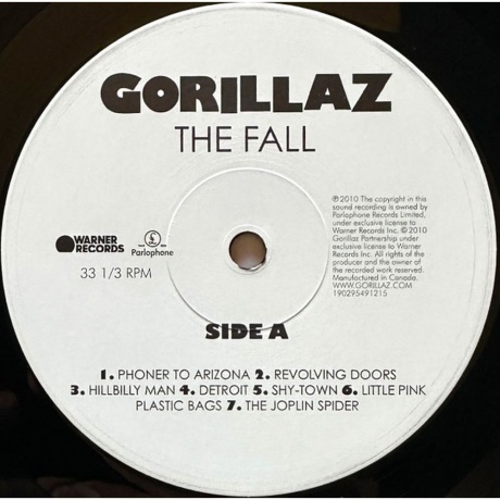 Gorillaz - The Fall (0190295491215) виниловая пластинка - фото 3