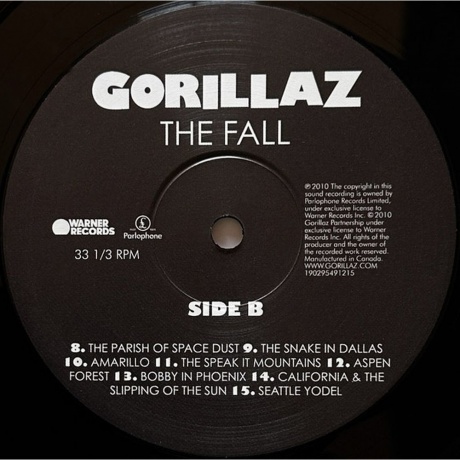 Gorillaz - The Fall (0190295491215) виниловая пластинка - фото 4