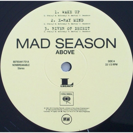 Mad Season - Above (0887654417015) виниловая пластинка - фото 3