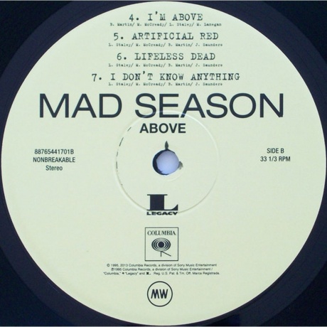 Mad Season - Above (0887654417015) виниловая пластинка - фото 4