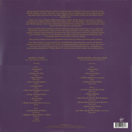 Queen - Live At The Rainbow' 74 (0602537910717) виниловая пластинка - фото 5
