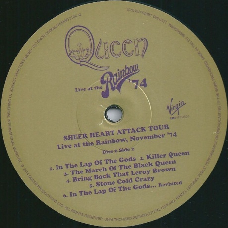 Queen - Live At The Rainbow' 74 (0602537910717) виниловая пластинка - фото 9
