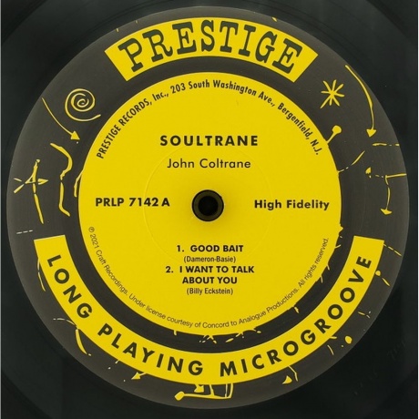 John Coltrane - Soultrane (Analogue) (0753088714238) виниловая пластинка - фото 3