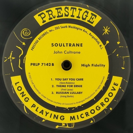 John Coltrane - Soultrane (Analogue) (0753088714238) виниловая пластинка - фото 4
