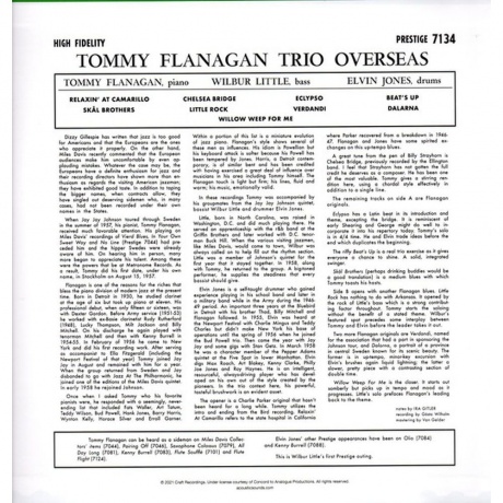 Tommy Flanagan - Overseas (Analogue) (0753088713415) виниловая пластинка - фото 2