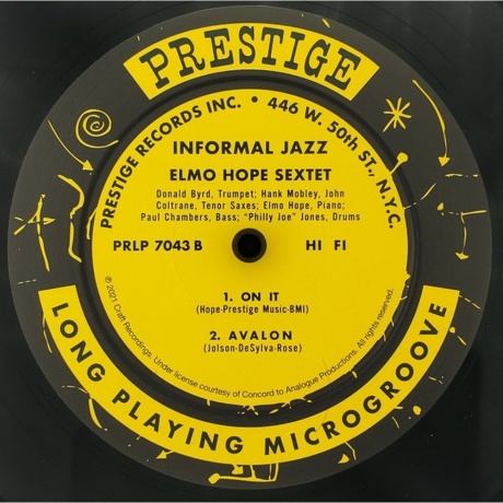 Elmo Hope - Informal Jazz (Analogue) (0753088704314) виниловая пластинка - фото 5