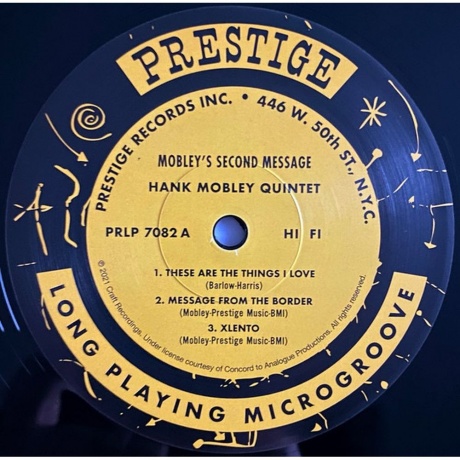 Hank Mobley - Mobley's 2nd Message (Analogue) (0753088708213) виниловая пластинка - фото 4
