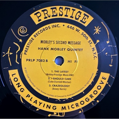 Hank Mobley - Mobley's 2nd Message (Analogue) (0753088708213) виниловая пластинка - фото 5