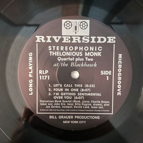 Thelonious Monk - At The Blackhawk (Analogue) (0753088117114) виниловая пластинка - фото 4