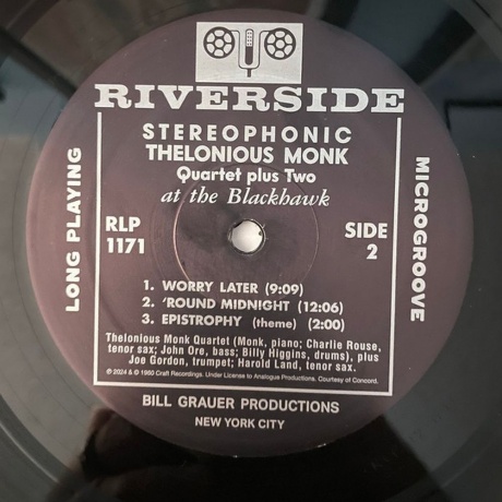 Thelonious Monk - At The Blackhawk (Analogue) (0753088117114) виниловая пластинка - фото 5