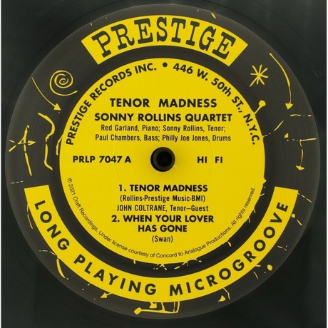Sonny Rollins - Tenor Madness (Analogue) (0753088704734) виниловая пластинка - фото 2