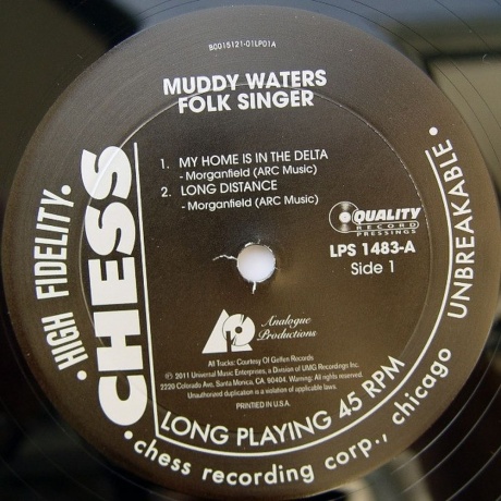Muddy Waters - Folk Singer (Analogue) (0753088148378) виниловая пластинка - фото 5