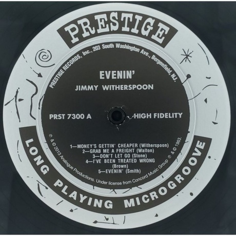 Jimmy Witherspoon - Evenin' Blues (Analogue) (0753088730016) виниловая пластинка - фото 4
