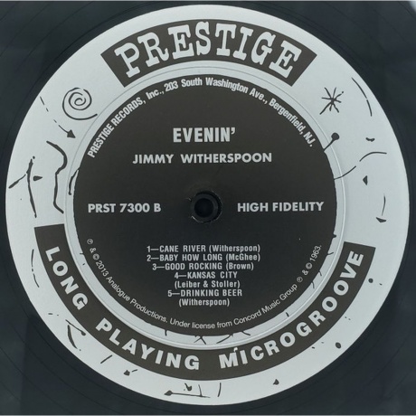 Jimmy Witherspoon - Evenin' Blues (Analogue) (0753088730016) виниловая пластинка - фото 5