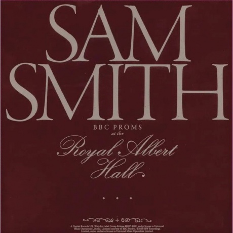 

Sam Smith - BBC Proms At The Royal Albert Hall (0602475389811) виниловая пластинка