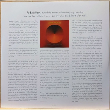 Robin Trower - For Earth Below (0840401712535) виниловая пластинка - фото 10