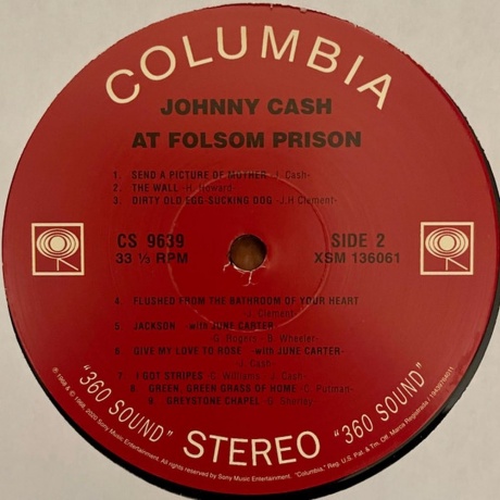 Johnny Cash - At Folsom Prison (0194397640113) виниловая пластинка - фото 4