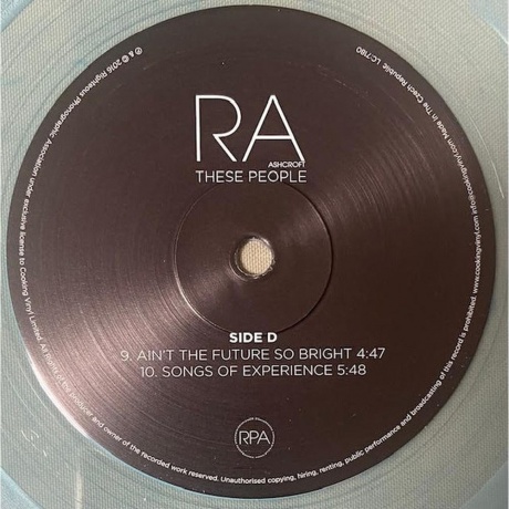 Richard Ashcroft - These People (coloured) (0711297314700) виниловая пластинка - фото 10
