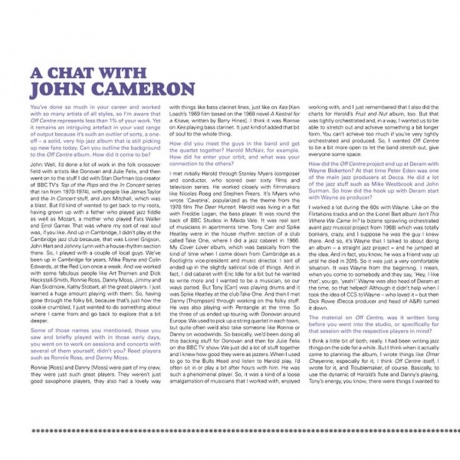 John Cameron - Off Centre (Analogue) (0602465979985) виниловая пластинка - фото 6