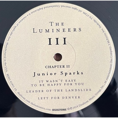 The Lumineers - III (0803020195110) виниловая пластинка - фото 5
