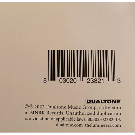 The Lumineers - The Lumineers (0803020238213) виниловая пластинка - фото 4