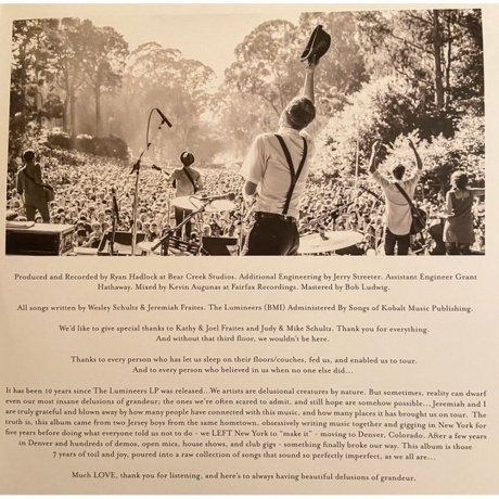 The Lumineers - The Lumineers (0803020238213) виниловая пластинка - фото 5