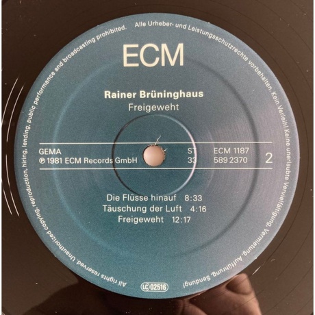 Rainer Bruninghaus - Freigeweht (Analogue) (0602458923704) виниловая пластинка - фото 7