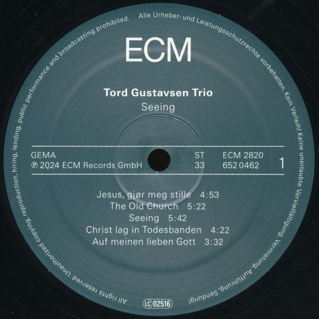 Tord Gustavsen - Seeing (0602465204629) виниловая пластинка - фото 3