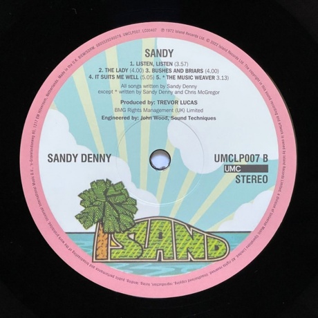 Sandy Denny - Sandy (0805520240079) виниловая пластинка - фото 3