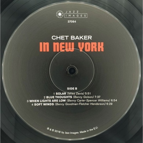 Chet Baker - In New York (8436569191071) виниловая пластинка - фото 4