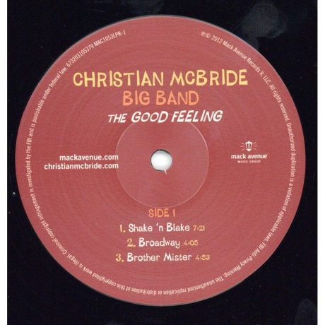 Christian McBride - The Good Feeling (0673203105379) виниловая пластинка - фото 3