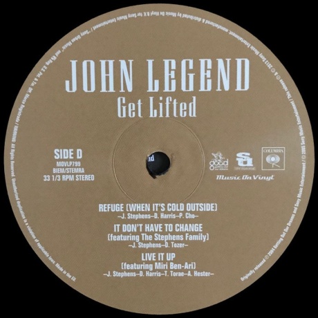 John Legend - Get Lifted (8718469532995) виниловая пластинка - фото 10