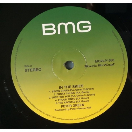 Peter Green - In The Skies (8719262001374) виниловая пластинка - фото 6