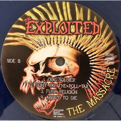 The Exploited - The Massacre (coloured) (0727361326975) виниловая пластинка - фото 13