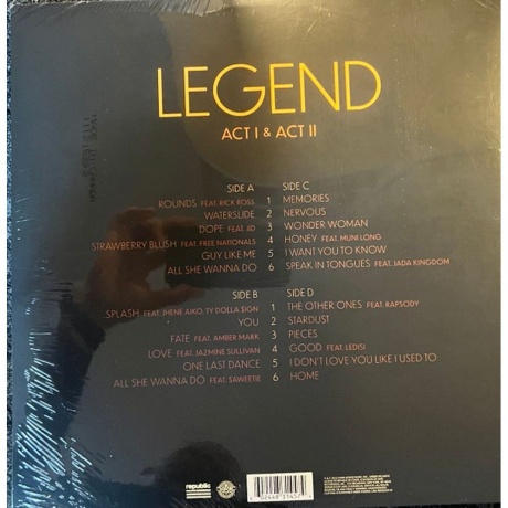 John Legend - Legend (coloured) (0602448314574) виниловая пластинка - фото 2
