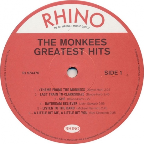 The Monkees - Greatest Hits (0603497854073) виниловая пластинка - фото 4